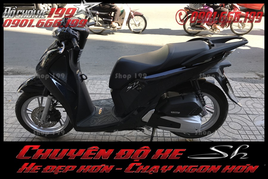 Hình minh hoạ của phụ kiện Tay cằm sau kiểu Sh 300i độ cài cho xe sh 150i 125i 2017 2018 2019 cực rẻ nhất tại SG