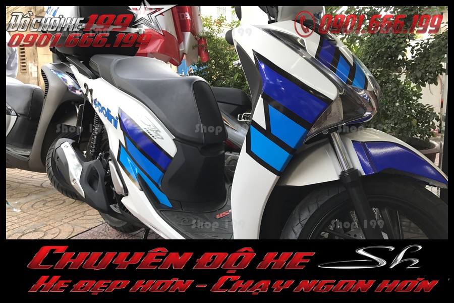 Ảnh phụ kiện trang trí Dán keo trong sh 2017 cài của xe sh 2017 2018 2019 150i 125i siêu tốt nhất ở SG