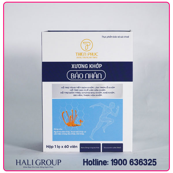 Một số thông tin về xương Khớp Bảo nhân Đông Trùng Hạ Thảo Thiên Phúc chính hãng