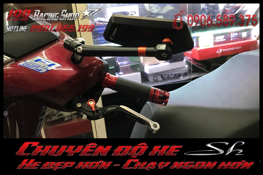 Image of đồ chơi Bao tay độ - Tay thắng đẹp - Gương chiếu hậu đẹp độ lắp đặt của xe sh 2017 2018 2019 150i 125i rẻ tại TP Hồ Chí Minh