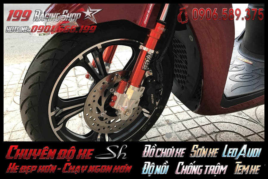 Image of sản phẩm Mâm Kuni xe Sh 2017 độ lắp đặt của xe SH Việt 2017 2018 2019 125i 150i rẻ ở TP Hồ Chí Minh