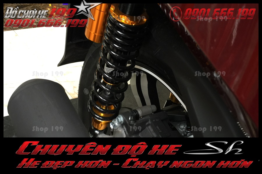 Ảnh đại diện đồ trang trí Phuộc Ohlins 2017 cài của xe SH Việt 2017 2018 2019 125i 150i độc đáo nhất ở thành phố Hồ Chí Minh